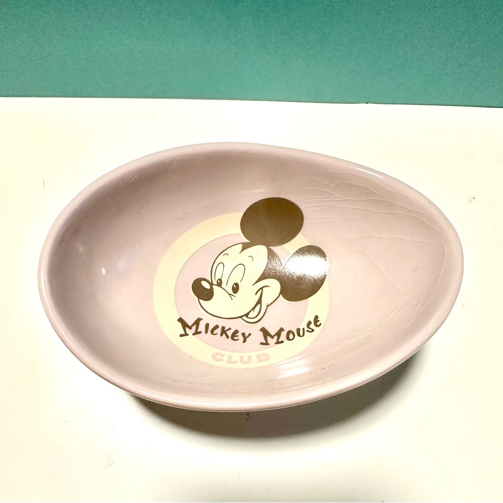 RARE DISNEYLAND KEVIN KIDNEY & JODY DAILY SAUCER/BOWL MICKEY MOUSE CLUB DESIGN